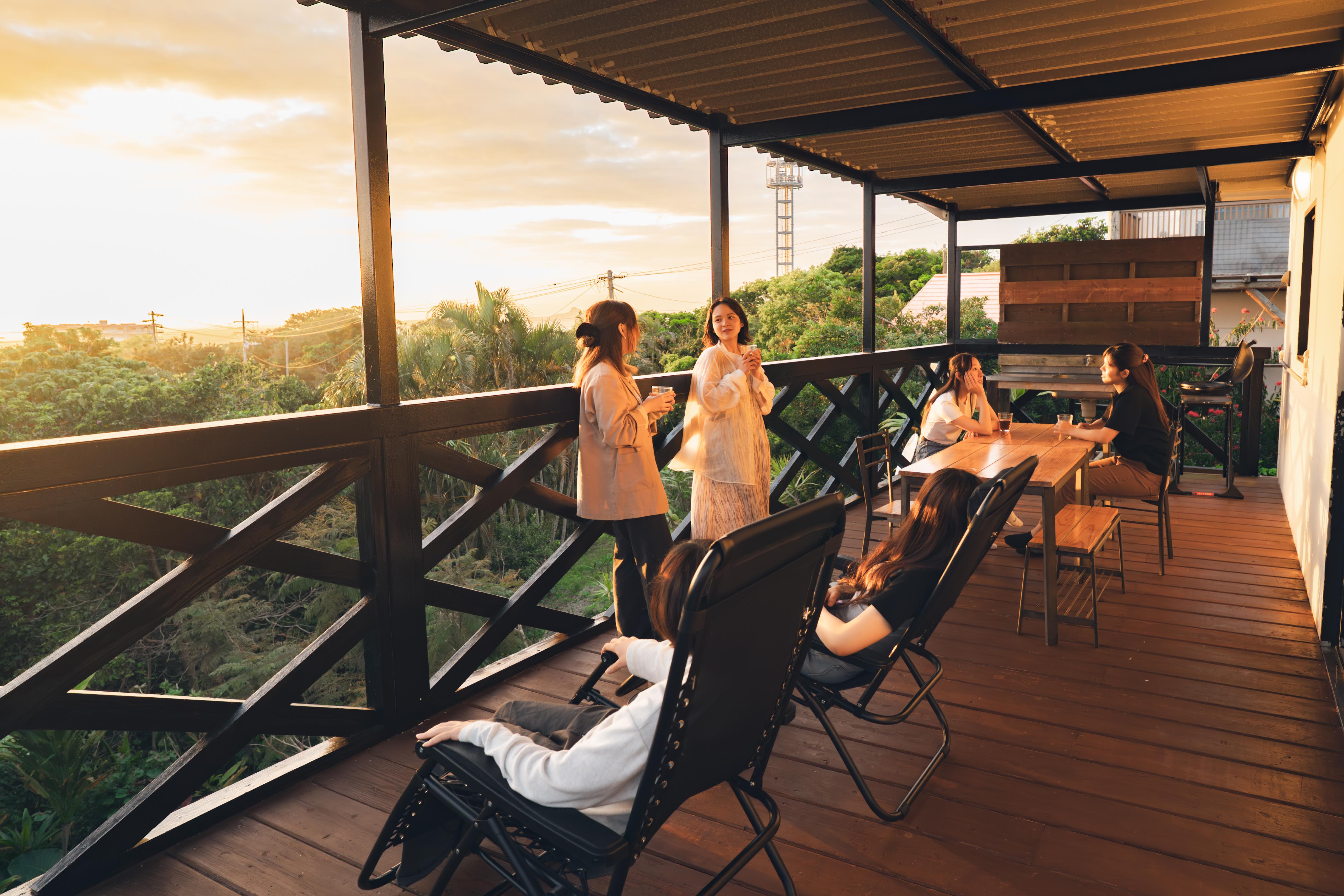 サンセットBBQ、星空鑑賞